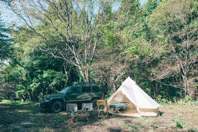 佐渡のオートキャンプ場